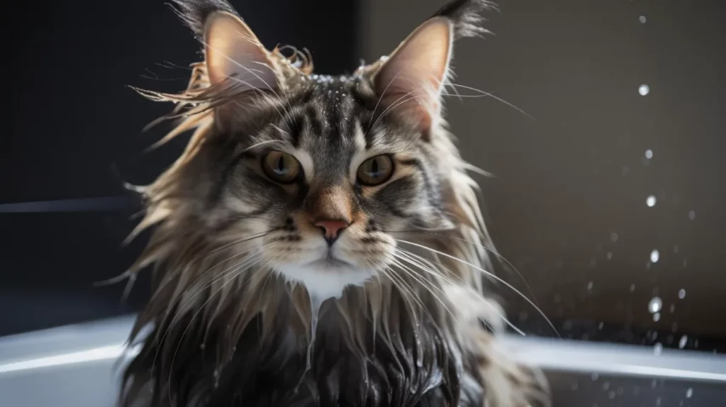maine coon toilettage shampoing