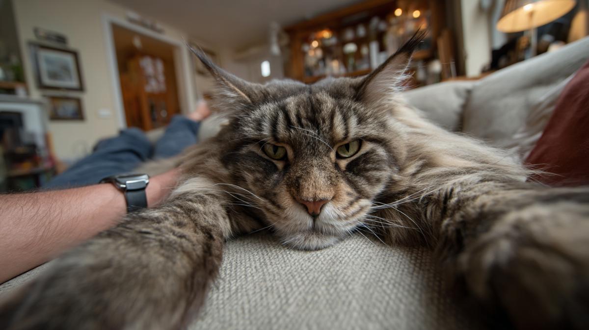 Ludo, le Maine Coon record du monde avec 14,5 kg et plus d’un mètre de long