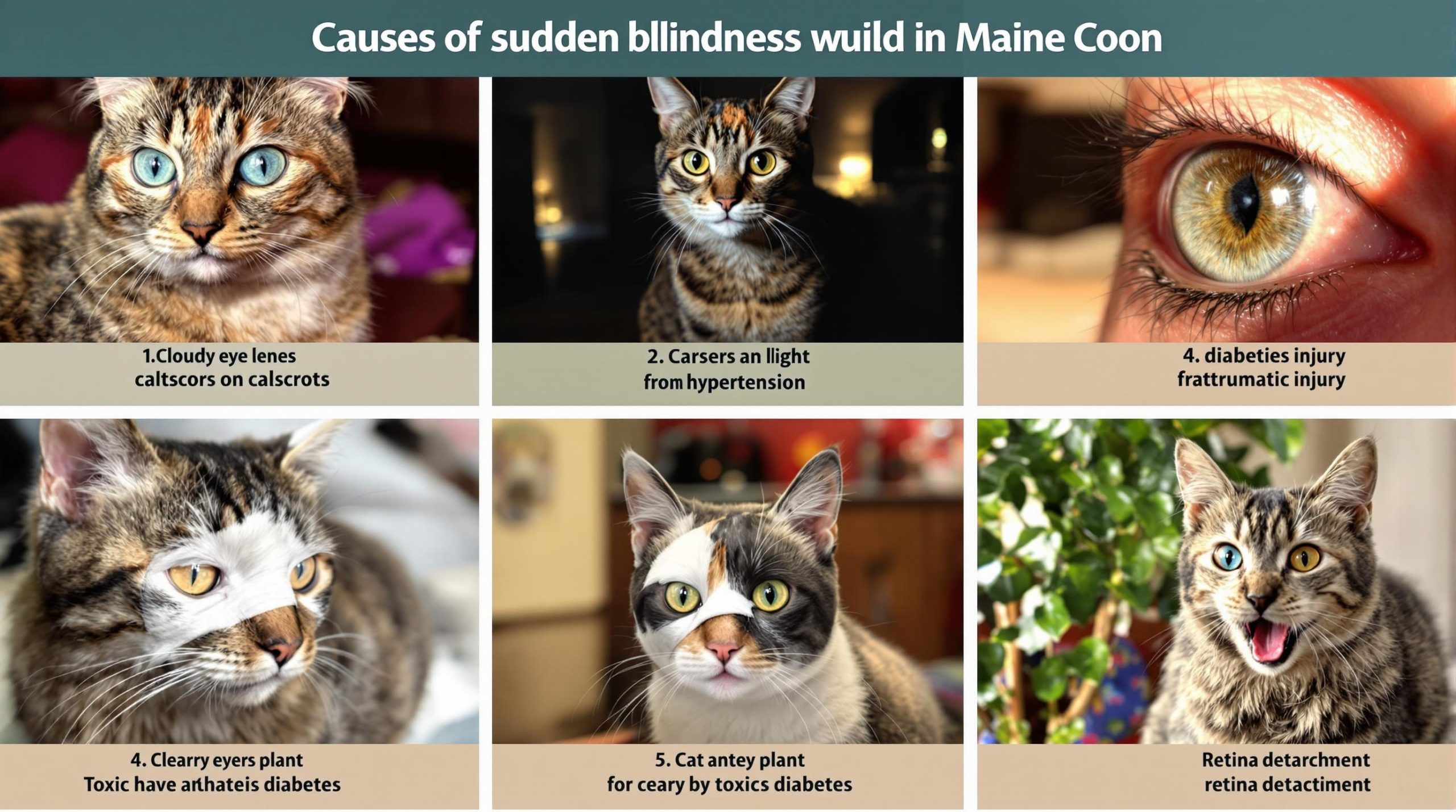 découvrez les 7 raisons surprenantes de la cécité soudaine chez les chats maine coons. informez-vous sur les causes, les symptômes et les solutions pour assurer la santé et le bien-être de votre félin adoré.
