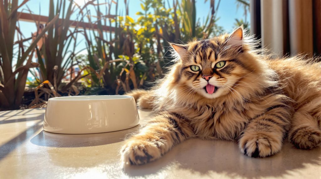 découvrez comment protéger votre maine coon des dangers de la chaleur estivale. apprenez à reconnaître les signes de stress thermique et les mesures à prendre pour assurer le bien-être de votre compagnon à quatre pattes durant les chaudes journées d'été.