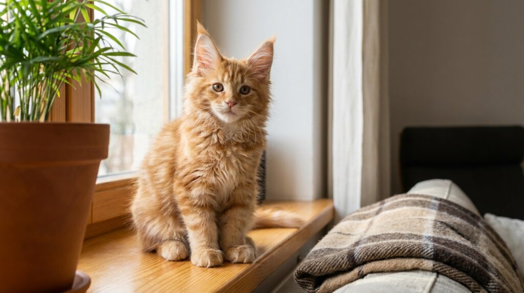 chaton maine coon - Image de couverture