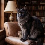 maine coon noir - Image de couverture