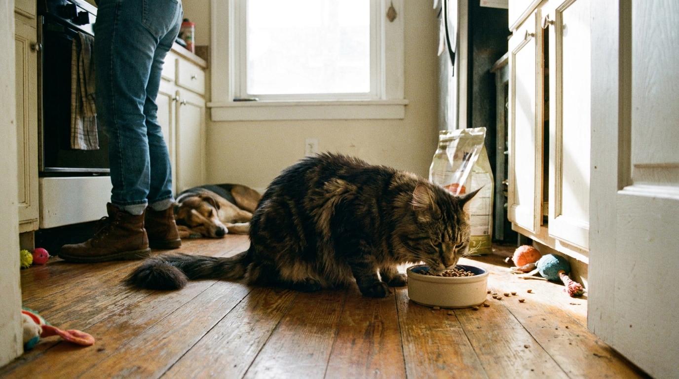 alimentation maine coon en situation réelle