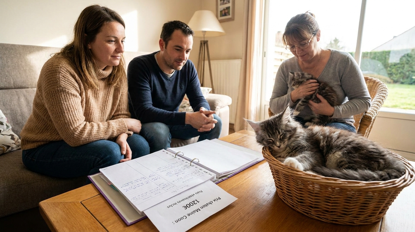 prix d'un chaton maine coon en situation réelle