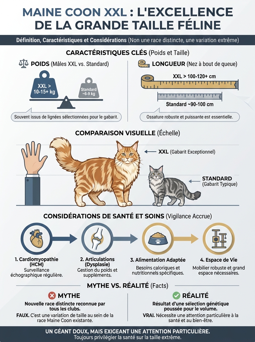 Infographie maine coon xxl