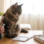 test adn race maine coon - Image de couverture