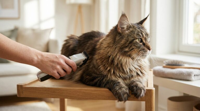 tondeuse maine coon - Image de couverture