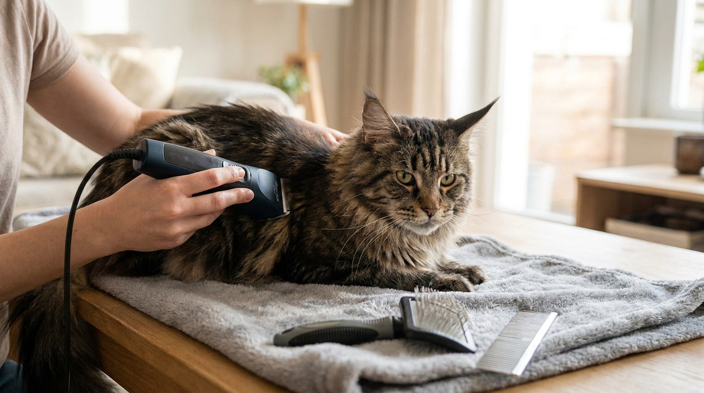 tondeuse pour chat maine coon - Image de couverture