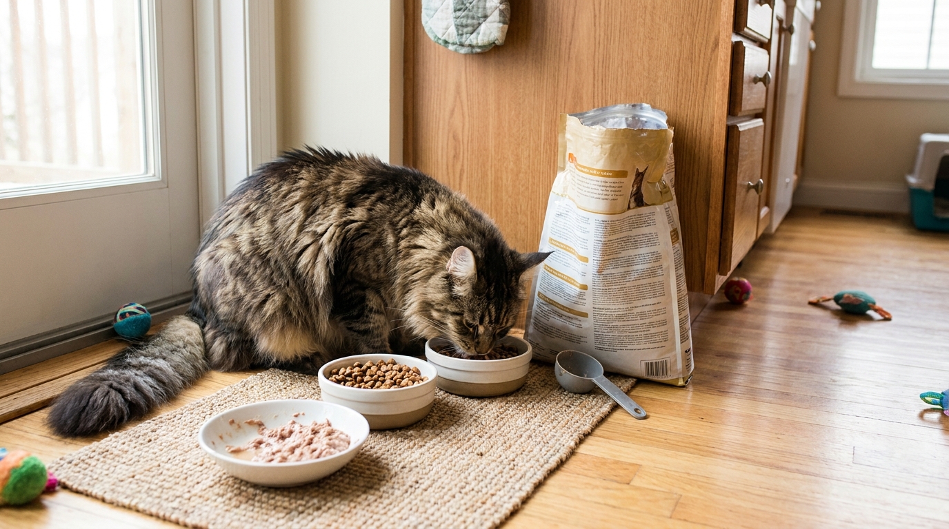 combien mange un maine coon par jour en situation réelle