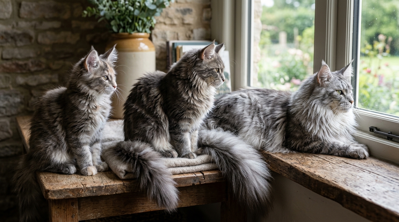 évolution pelage maine coon - Image de couverture