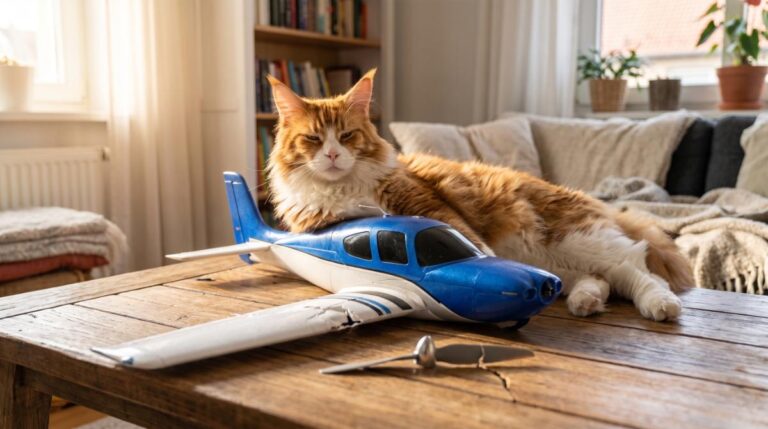 Mon Maine Coon a cassé mon avion, et je n’aurais pas dû être surpris